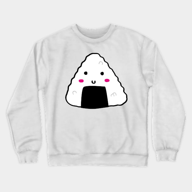 Onigiri Happiness: A Bite-Sized Delight Crewneck Sweatshirt by PauRicart